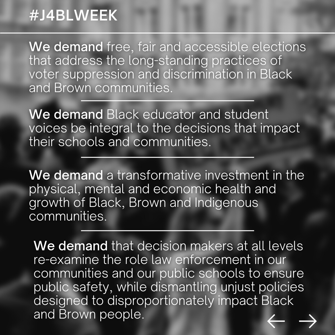 Aspiring Educators Justice For Black Lives Week Of Action | NEA